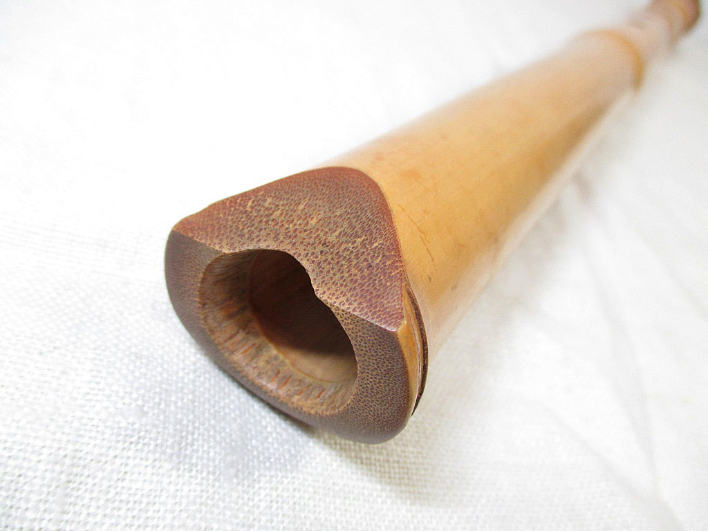 琴古流尺八 延べ管 地無し 検 和楽器 虚無僧 ☆3）竹雄造