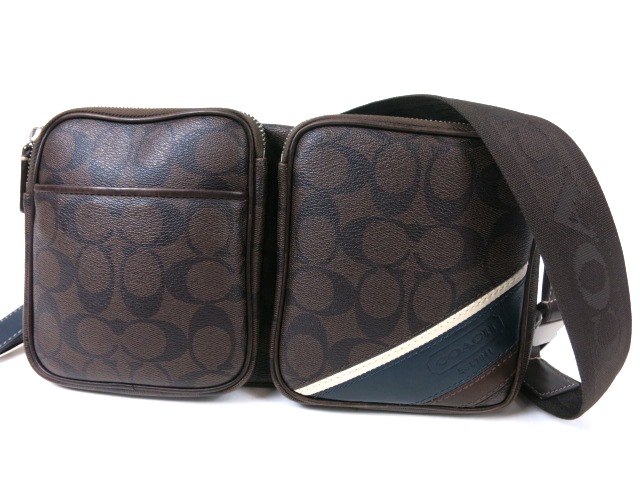 1円 □極美品□ COACH コーチ 5446 レザー ボディバッグ ウエスト