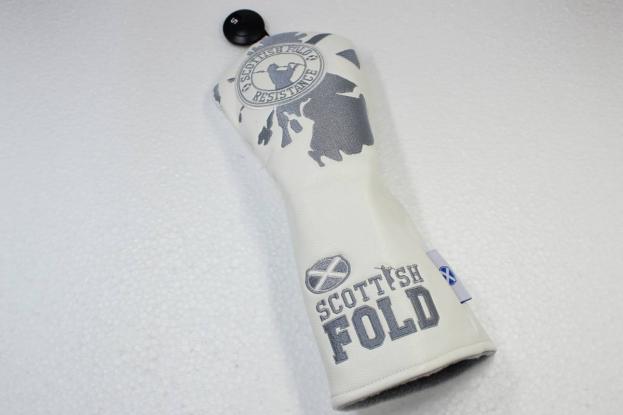 最安値，格安 SCOTTISH FOLD スコティッシュフォールド ヘッドカバー フェアウェイ用 SFD-02WG WH&times;GR(ウッド用)｜売買されたオークション情報、yahooの商品情報をアーカイブ公開 - オークファン ヘッドカバー
