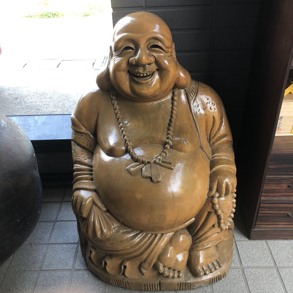 縁起物 置物 恵比寿 七福神 オブジェ 恵比寿様 木彫り 大黒天 彫刻 
