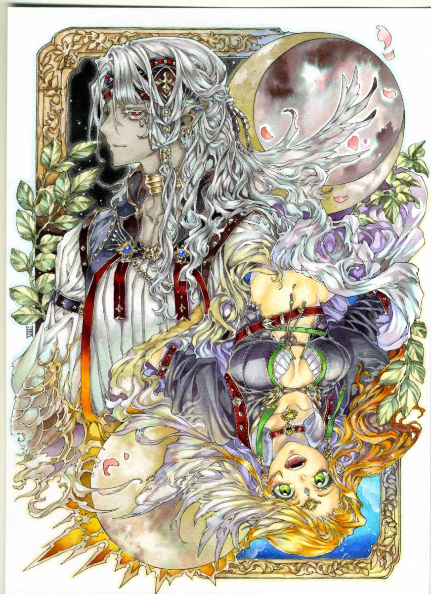 オリジナル手描きイラスト 太陽と月 ラフ付 手描きイラスト 売買されたオークション情報 Yahooの商品情報をアーカイブ公開 オークファン Aucfan Com