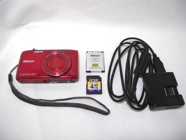Nikon COOLPIX S3500 デジタルカメラ ニコン、光学7倍&6色カラバリ