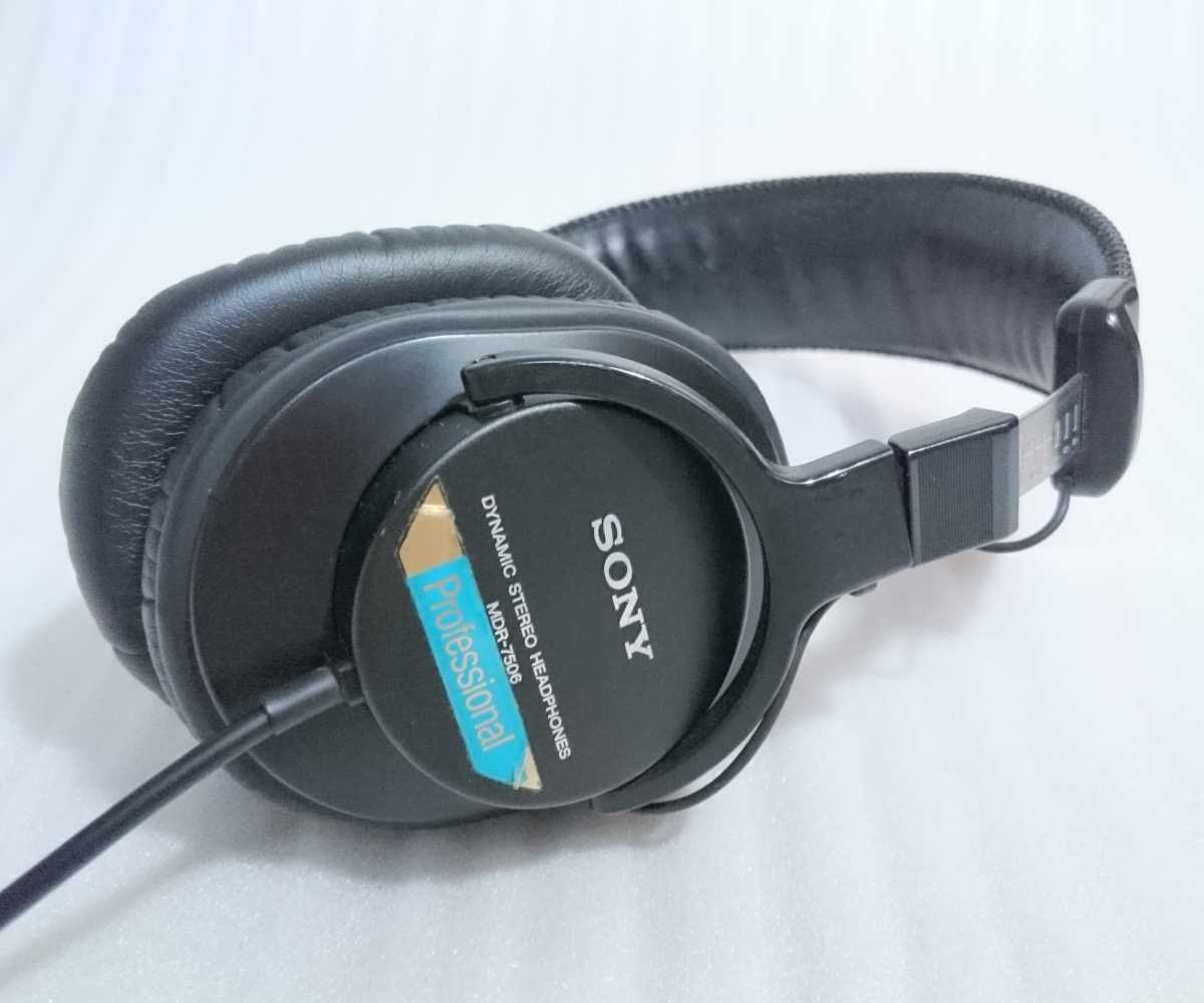 右NG】 SONY MDR-7506 ステレオ モニター ヘッドホン ジャンク SONY