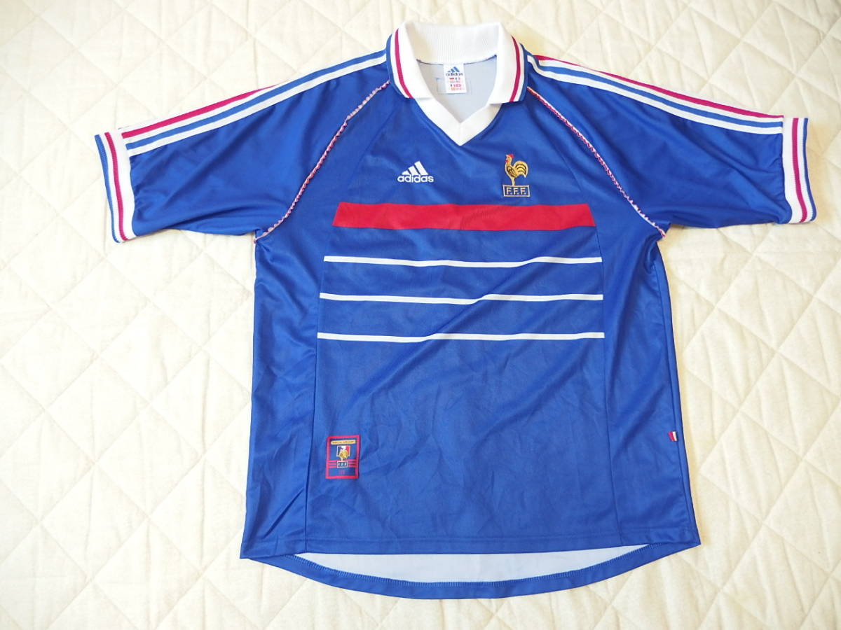 フランス代表 adidas ユニフォーム 0 1 ホーム半袖 代表 ブルー 2 