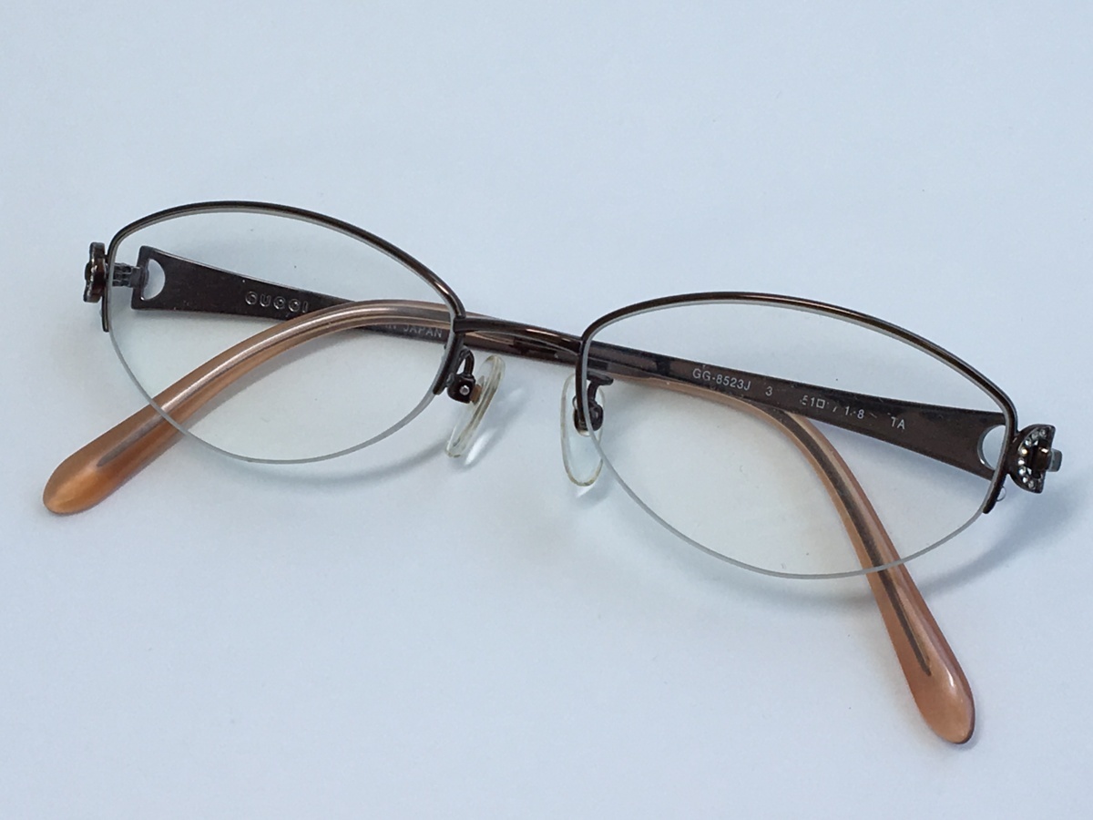 眼鏡 中古・古着通販GUCCI (グッチ) グッチ メガネ グリーン サイズ:52 