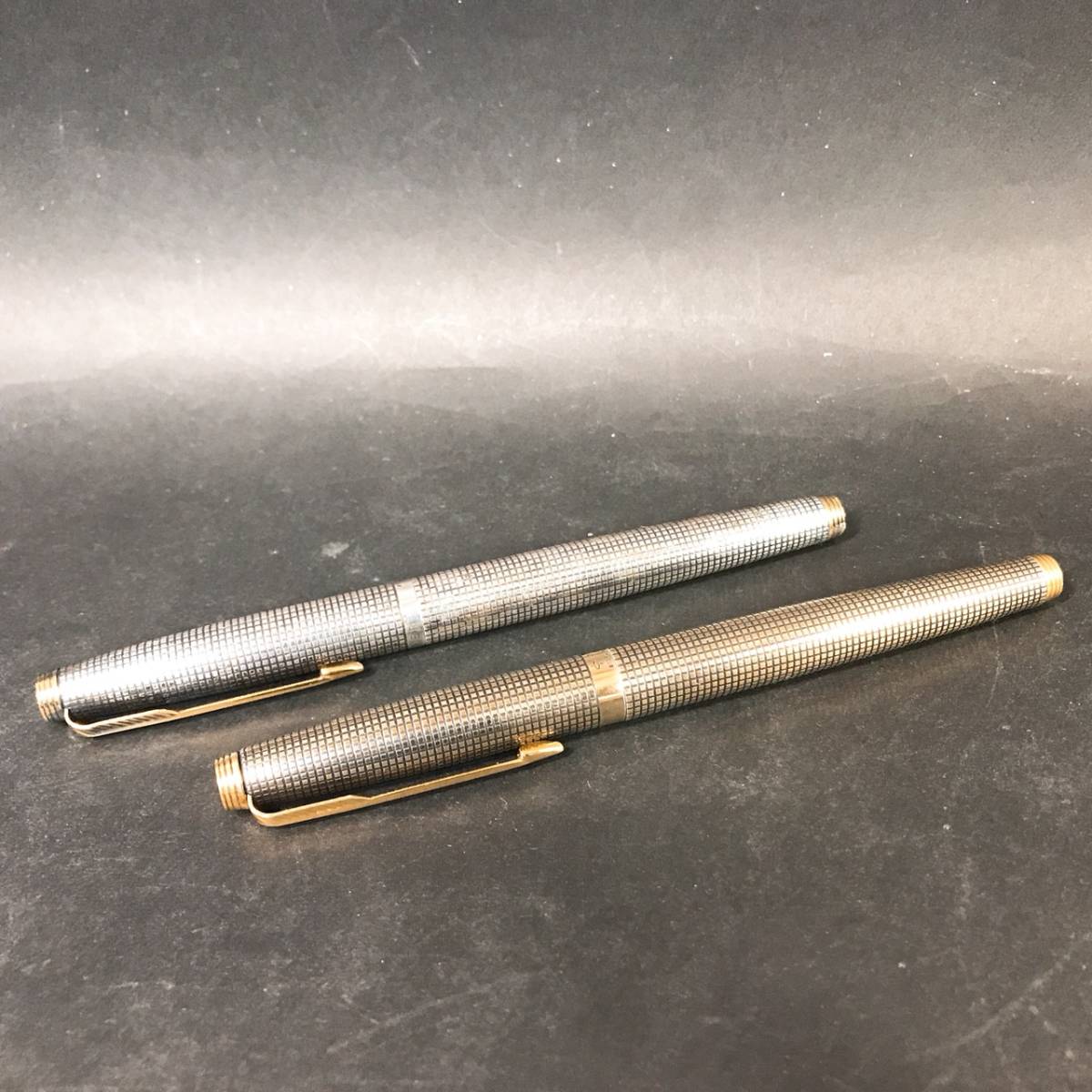PARKER 万年筆 ・ パーカーペン先14K POINT 刻印 STERLING CAP&BARREL