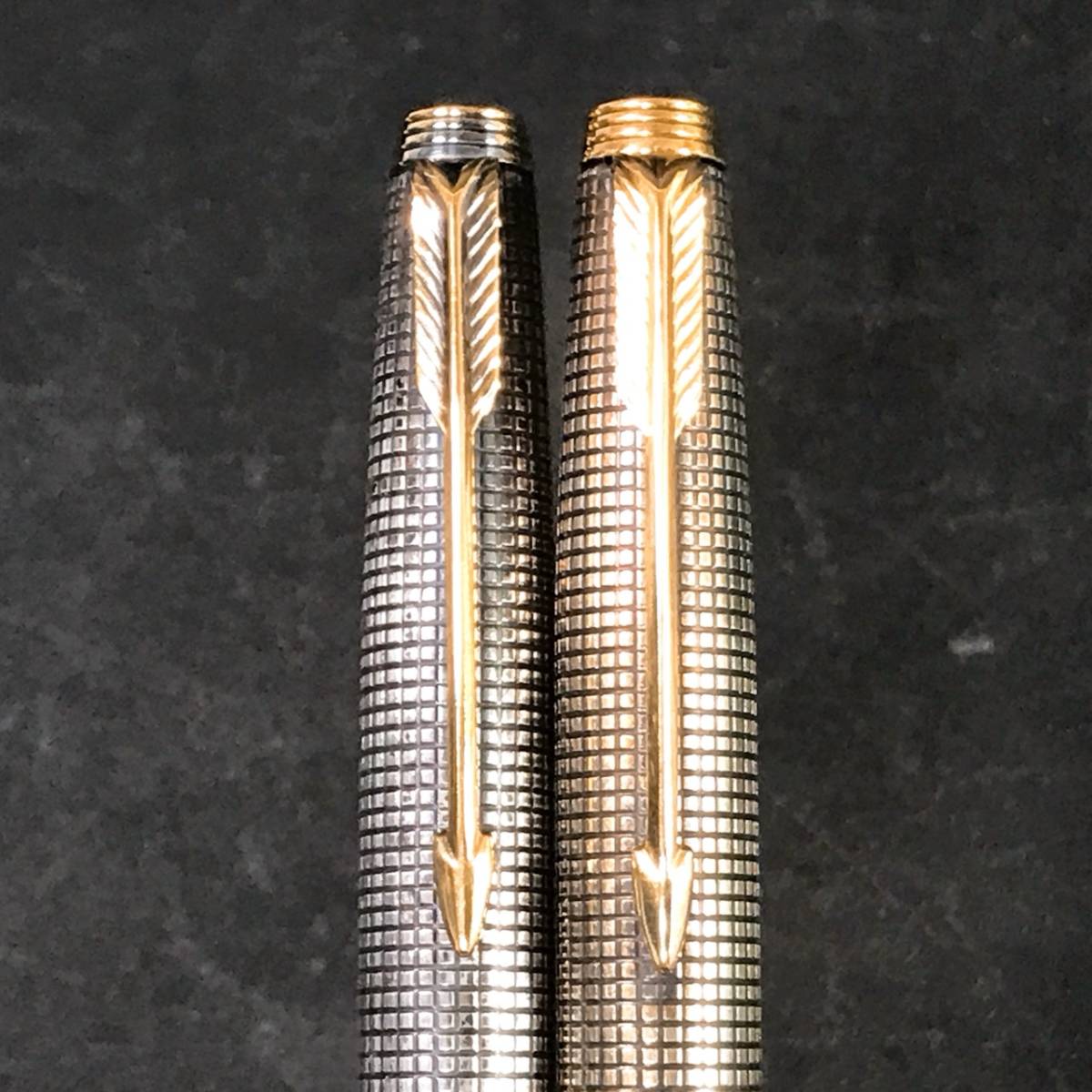 PARKER 万年筆 ・ パーカーペン先14K POINT 刻印 STERLING CAP&BARREL