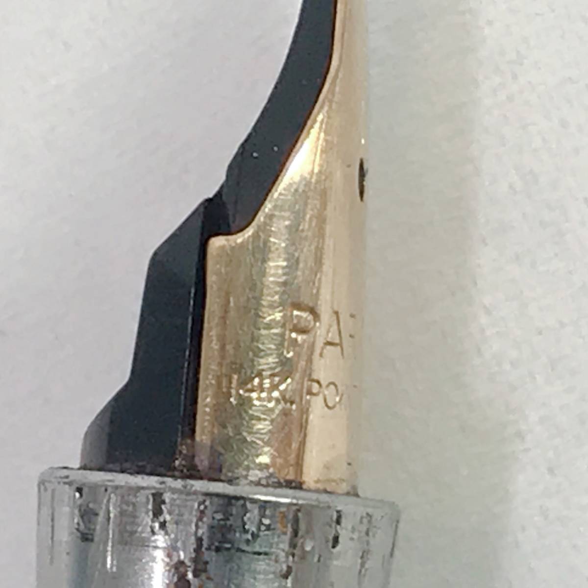 PARKER 万年筆 ・ パーカーペン先14K POINT 刻印 STERLING CAP&BARREL
