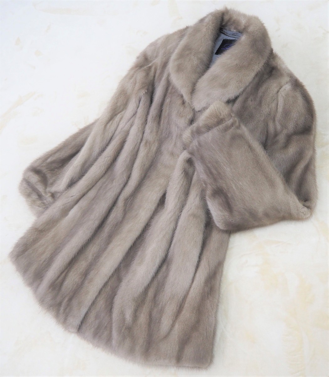 美品【SAGA MINK】サガ 高級毛皮〔L fur〕ブルーアイリスミンク◇極 
