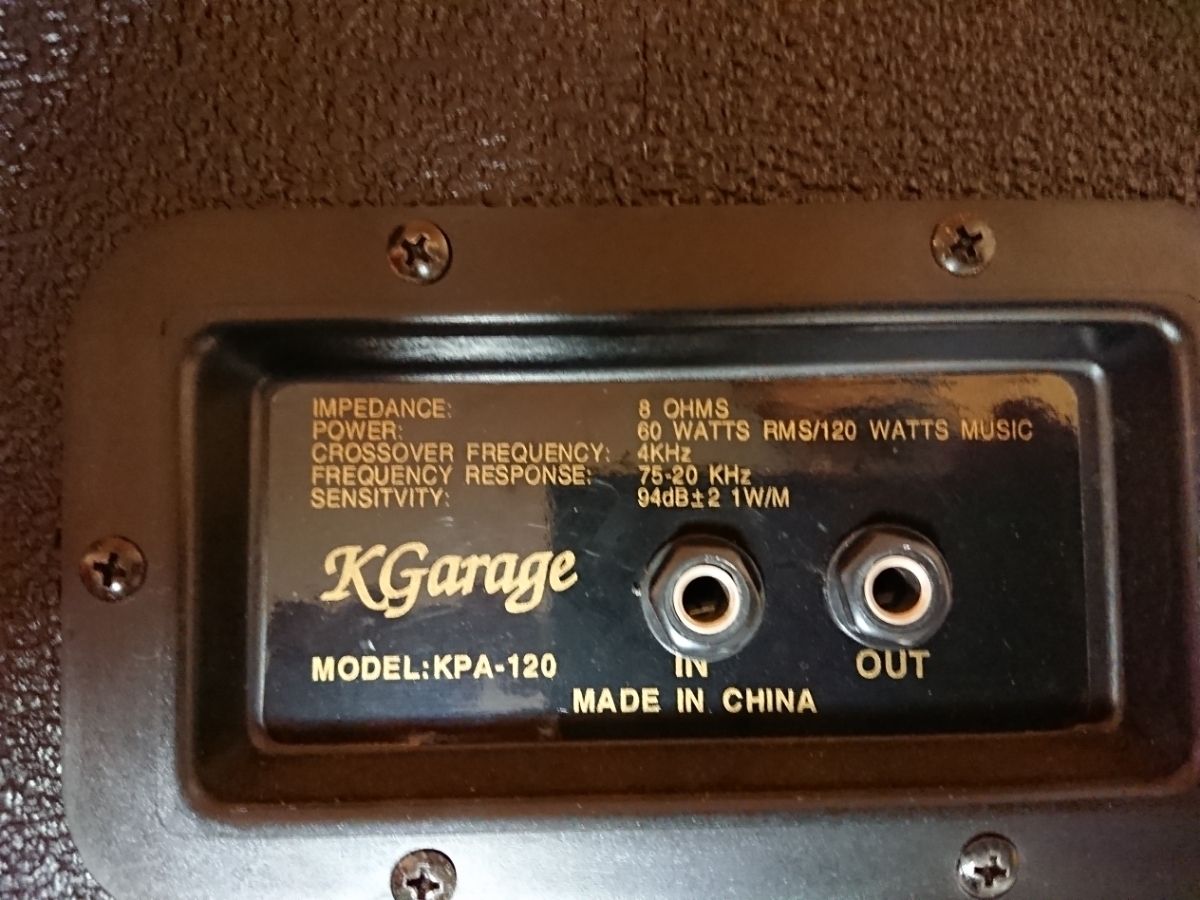 K Garage KPA-120 モニター スピーカー PAスピーカー ② 【公式通販】