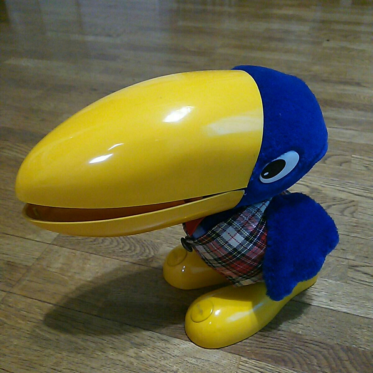 昭和レトロ 当時物 グリコ のれん ノベルティ おしゃべり九官鳥 グリコ