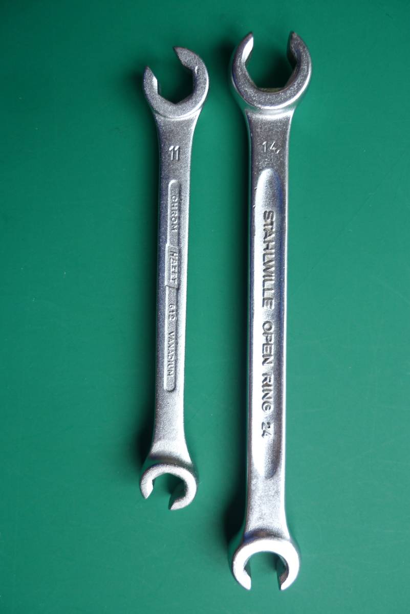 Stahlwille 24A Double Ended Open Ring Spanner Wrench, 5/16 X 3/8 Inch, Chrome Alloy Steel (Flare Nut Spanner) - View #5