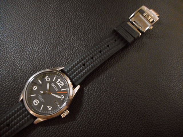 超希少 セイコー メカニカル SEIKO SARG011 6R15搭載 汎用ラバーベルト 