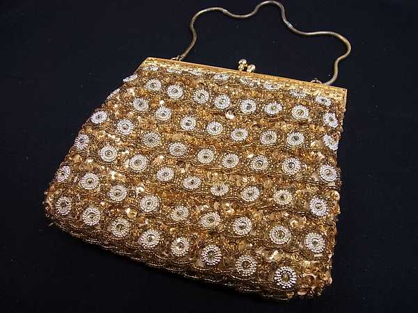 ヤフオク！ベストストア受賞店■花美人着物■ビーズバッグ　ｑ1365