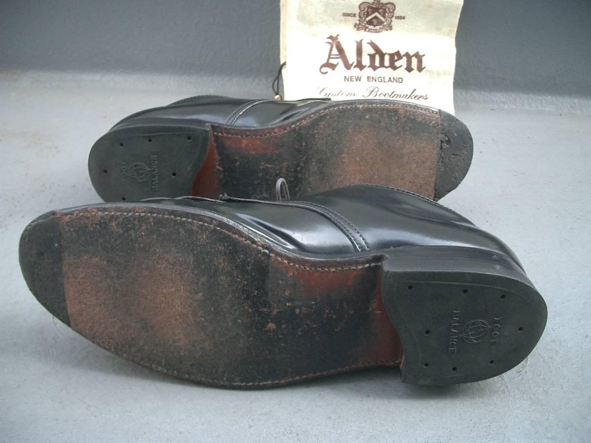 オールデン コードバン 0 Vチップ Alden ALDEN | - 1 ビジネス 黒 2 U 