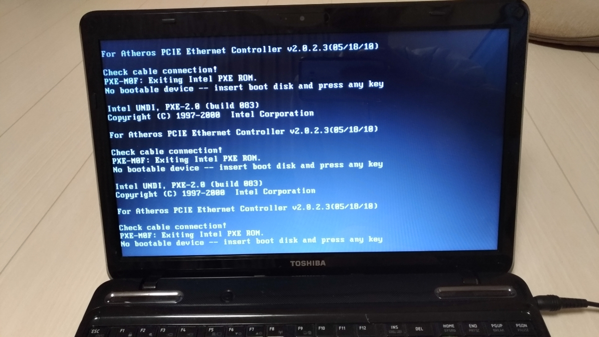 dynabook ノートパソコン TOSHIBA ジャンク品 東芝 ホワイト ジャンク