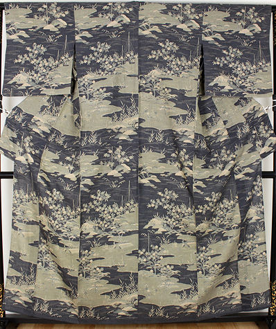 【HOT，大人気】 単衣 生紬 訪問着 正絹 四季花 ki21382(仕立て上がり)｜売買されたオークション情報、yahooの商品情報をアーカイブ公開 - オークファン 仕立て上がり