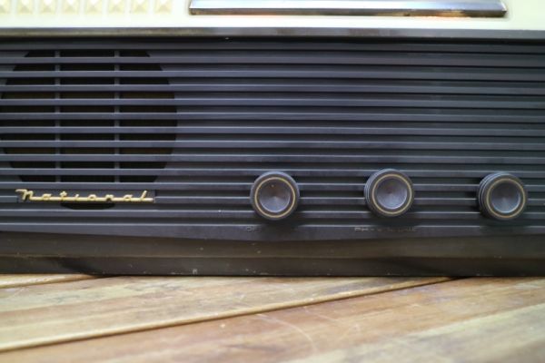 昭和レトロ National 真空管ラジオ SUPER-HET BX-130 作動OK！ k73