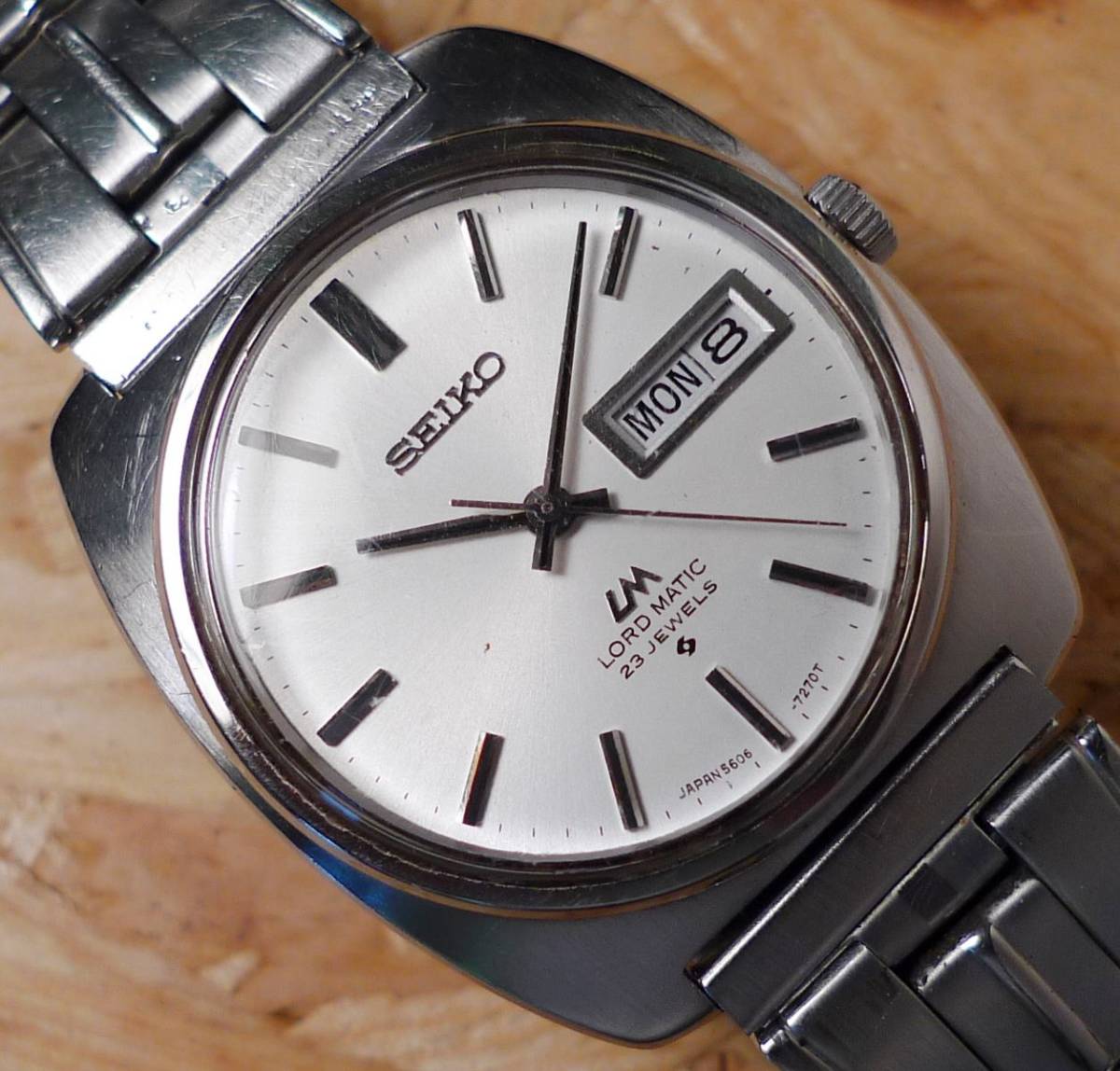 SEIKO セイコーロードマチック 5606-7130 1970年製 文字盤＆風防は 