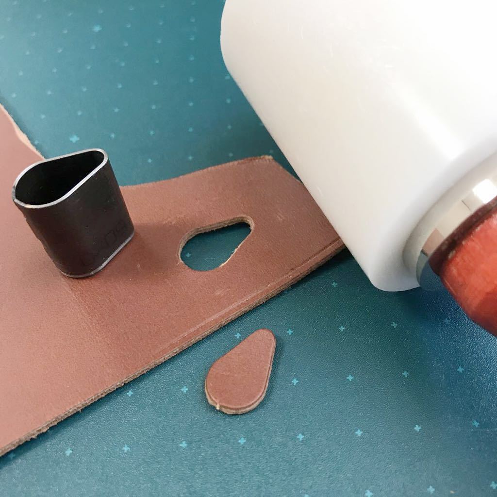 レザークラフト 型抜き 37個 セットポンチ 穴あけ 工具 ケース付き_4