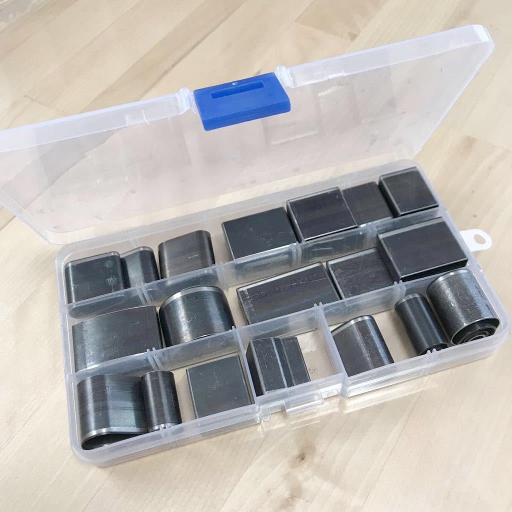 レザークラフト 型抜き 37個 セットポンチ 穴あけ 工具 ケース付き_5