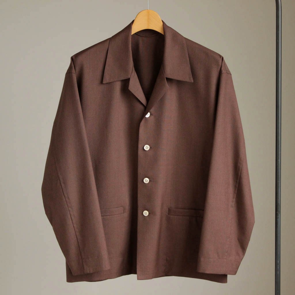 AURALEE オーラリー 17ss ウールシルクトロピカルシャツジャケット 
