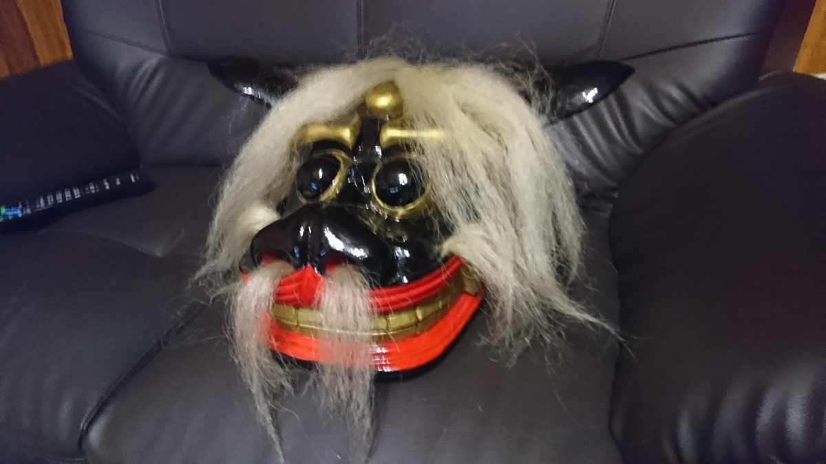 山形 長井 黒獅子祭り 獅子舞 獅子頭