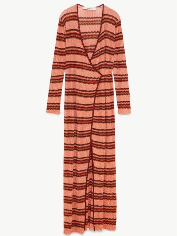 Zara ニット マキシ ワンピース ラップワンピース ボーダー柄 S ワンピース 売買されたオークション情報 Yahooの商品情報をアーカイブ公開 オークファン Aucfan Com