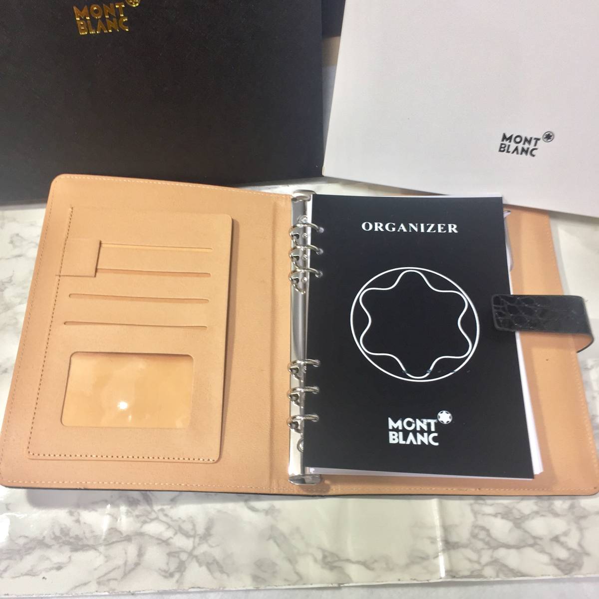 モンブラン MONT BLANC 手帳 システム手帳 未使用品 モバイル 