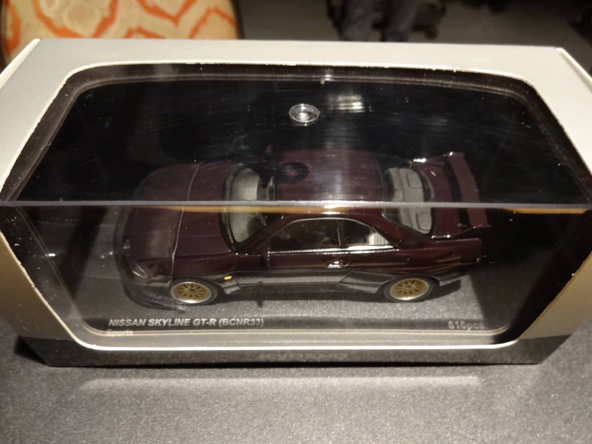 【低価，得価】 BBSアルミ スカイラインGT-R ２ドア 京商 1/43 ミニカー スポーツ ミッドナイトパープル BCNR33(乗用車)｜売買されたオークション情報、yahooの商品情報をアーカイブ公開 - オークファン 乗用車
