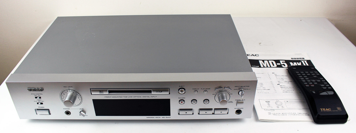 TEAC MD-5MK2 MDデッキ シルバー TEAC MDデッキ MD-5MKII シルバー