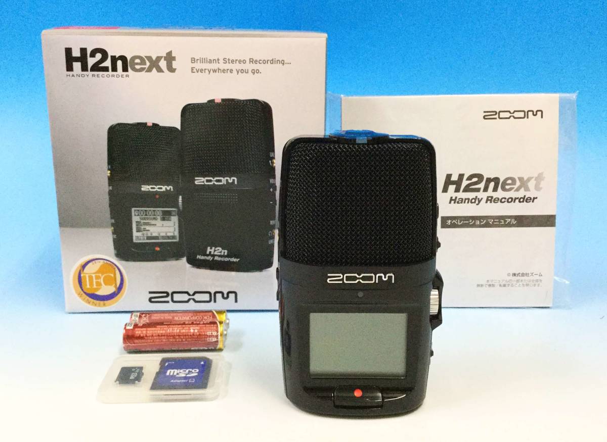 0801■新品 未使用 ZOOM リニアPCM/IC ハンディ レコーダー H2n H2next 黒/ブラック 2GB ズーム