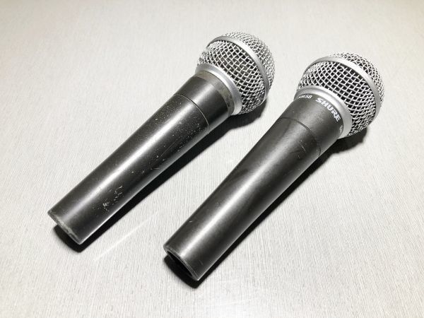 SHURE SHURE SM58 2本セット 片方はメキシコ製 音出し動作OK SM58 2