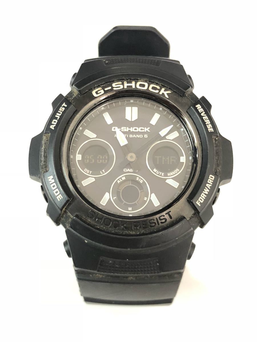 最安値，お得 ジャンク扱い CASIO カシオ G-SHOCK AWG- M100BW ST Gショック 腕時計 マルチバンド6 タフソーラー クロノグラフ(TOUGH SOLAR)｜売買されたオークション情報、yahooの商品情報をアーカイブ公開 - オークフ G-SHOCK