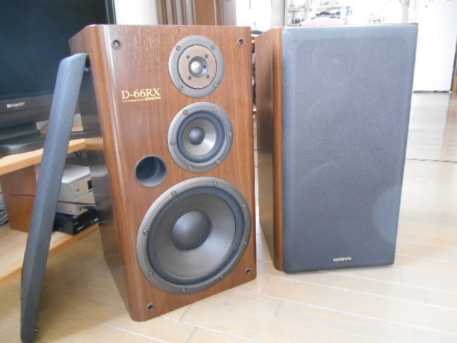 ONKYO D-66RX ペアスピーカー エッジ交換DIYに 引取り限定 ONKYO
