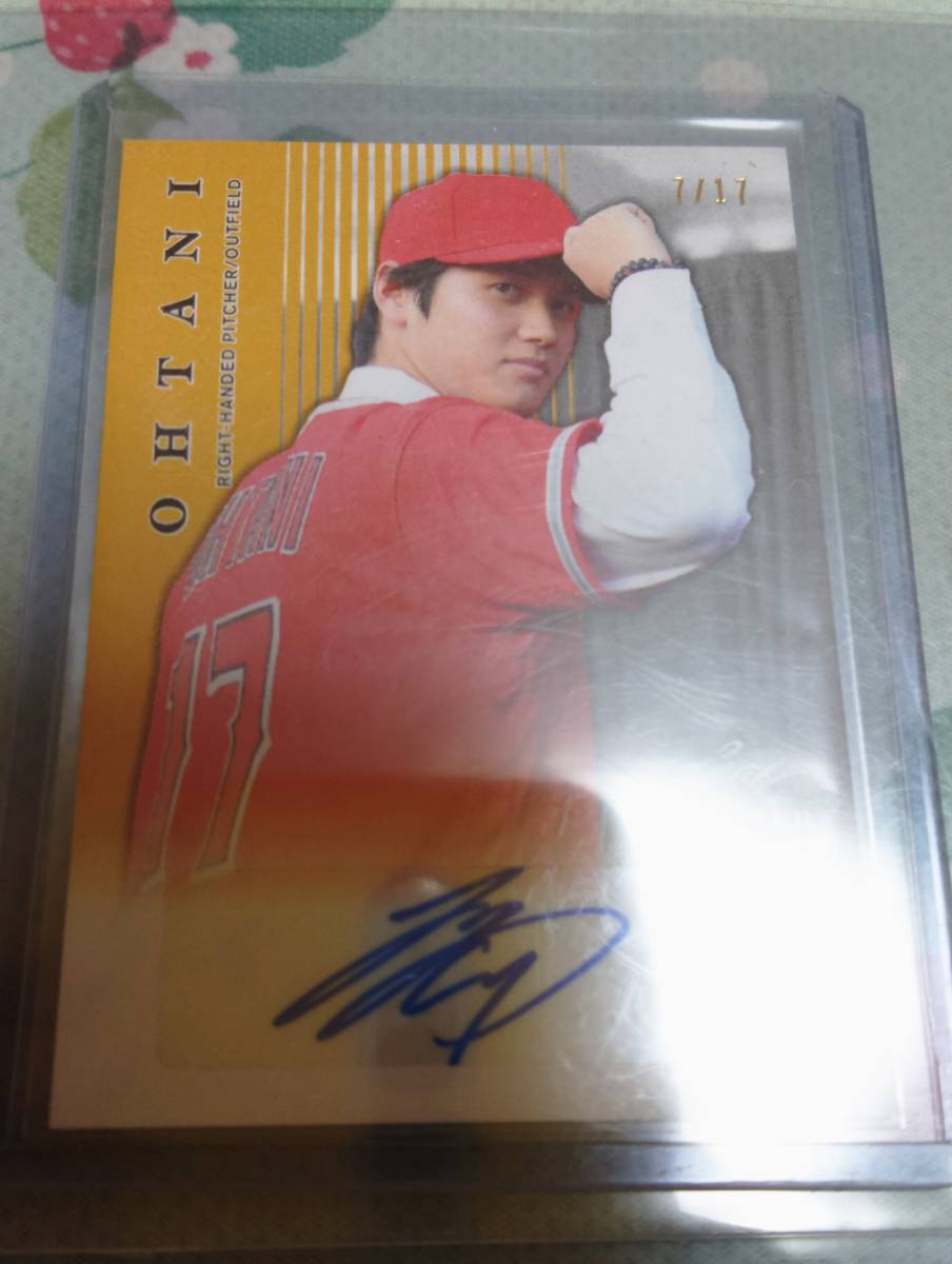 17枚限定】Leaf社 大谷翔平 直筆サイン ベースボール カード 7/17