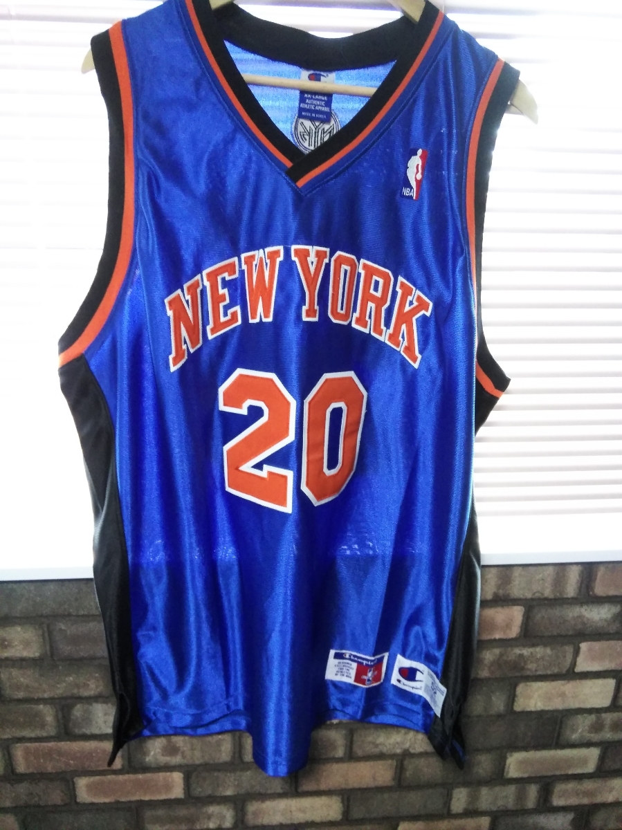 【人気SALE，HOT】 NBA ニューヨークニックス アラン ヒューストン チャンピオン オーセンティックジャージ(記念ユニフォーム)｜売買されたオークション情報、yahooの商品情報をアーカイブ公開 - オークファン ユニフォーム