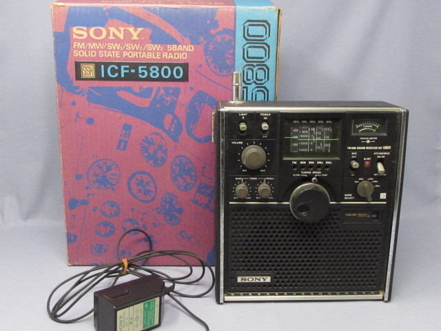 オーディオ機器 SONY ICF-5800 スカイセンサー5800 BCLラジオ FM/AM 5