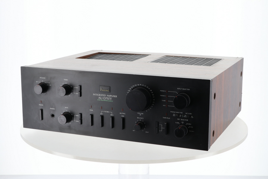 ジャンクなSANSUI AU D707F、3枚におろしてみました。故障のオン