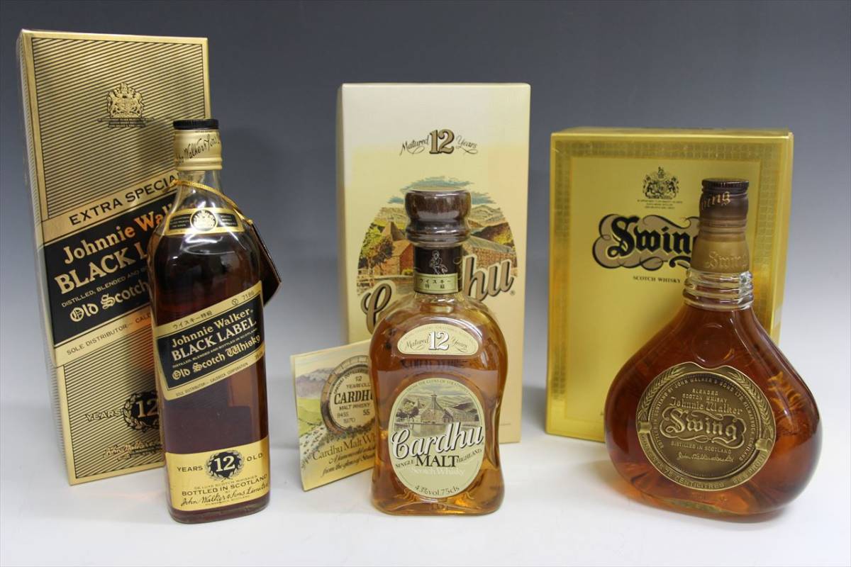 大*り様 未開栓古酒☆ウイスキー Johnny Walker スウィング など6 大