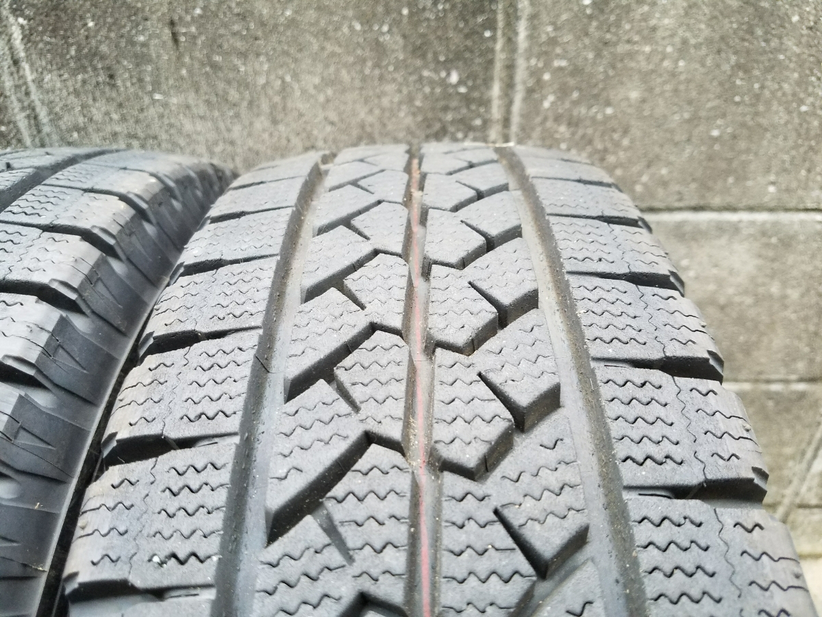 ブリヂストン 1円スタート☆ ブリヂストン VL1 195/80R15 107/105L 4本セット！ 超バリ山！ ハイエース キャラバン等 vl1 195／80r15の通販