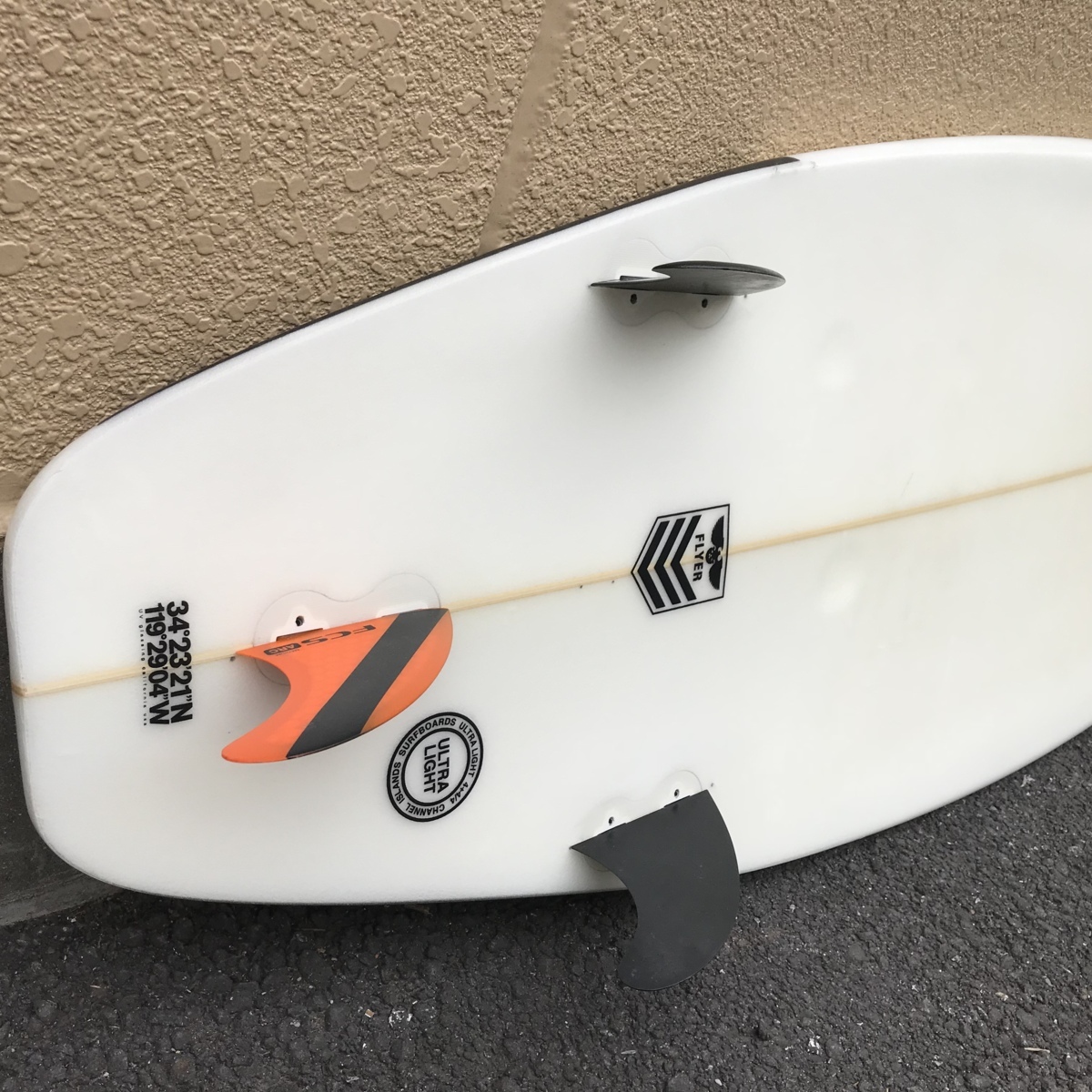 ラスティ サーフボード ショート(ハード&ニットケース、リーシュ付