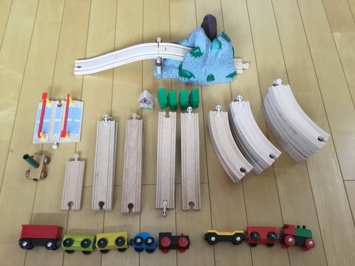 美品☆ブリオ　BRIO　木製レール　セット　他社レール