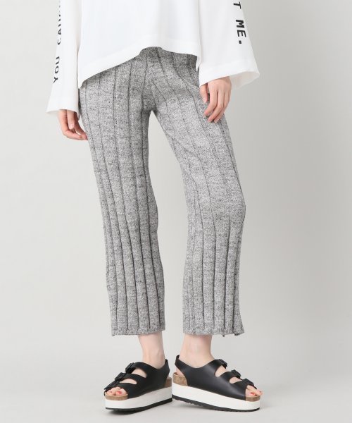 【限定セール，新品】 極 17SS JOURNAL STANDARD取扱 BROCKTON GYMNASIUM ブロックトンジムネイジアム WIDE RIB ニットパンツ F グレー 定価15 120円 JS(その他)｜売買されたオークション情報、yahooの商品情報をアーカイブ公開 - オ 女性用