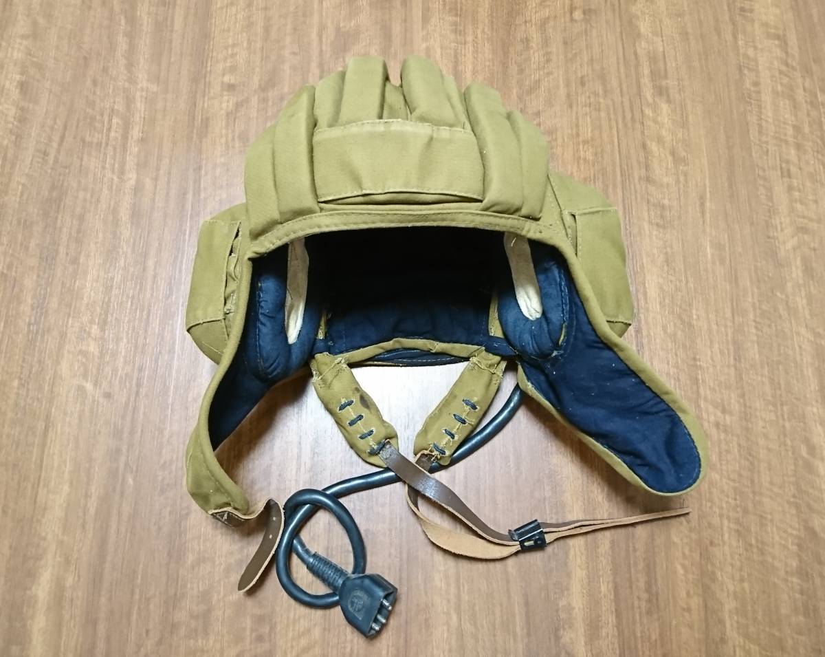 ロシア軍 戦車帽 ロシア軍実物 戦車兵用ヘルメット 夏用 サンドカラー size3 (Tsh-4