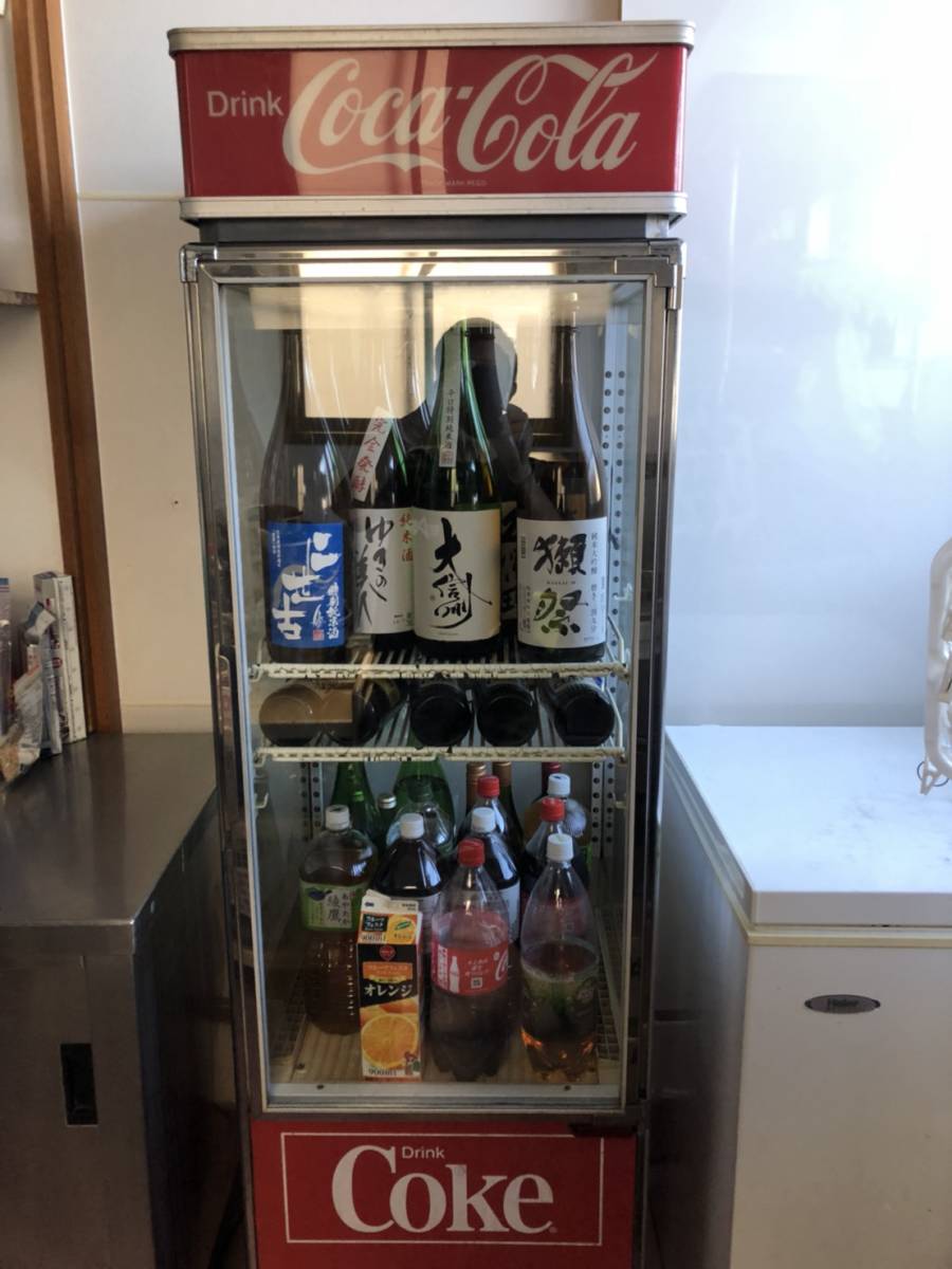 中古品コカ・コーラ冷蔵ショーケース コカコーラデザイン冷蔵ショー