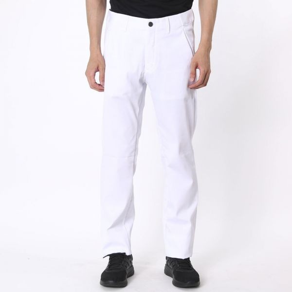 r3_5398S 新品 未使用品 定価1万7280円！DESCENTE GOLF デサントゴルフ ゴルフスラックス パンツ メンズ ブライトホワイト L