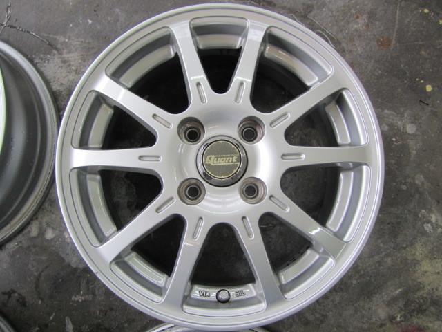 Quant Esploda 14×5.5J＋48 4穴 PCD100 4本 クアントエスプローダ　スタッドレスにも ヴィッツ，フィット，フリード，マーチ，コンパクトカー