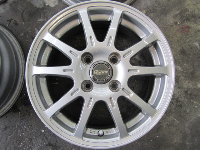 Quant Esploda 14×5.5J＋48 4穴 PCD100 4本 クアントエスプローダ　スタッドレスにも ヴィッツ，フィット，フリード，マーチ，コンパクトカー