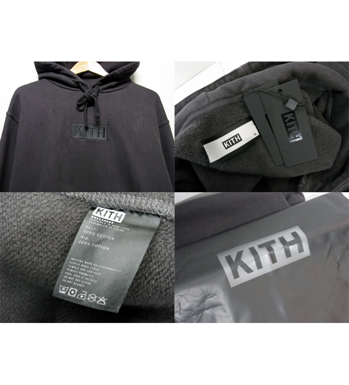 即出荷可能 キースKITH□【Classic Logo Hoodie】ボックスロゴ刺繍 